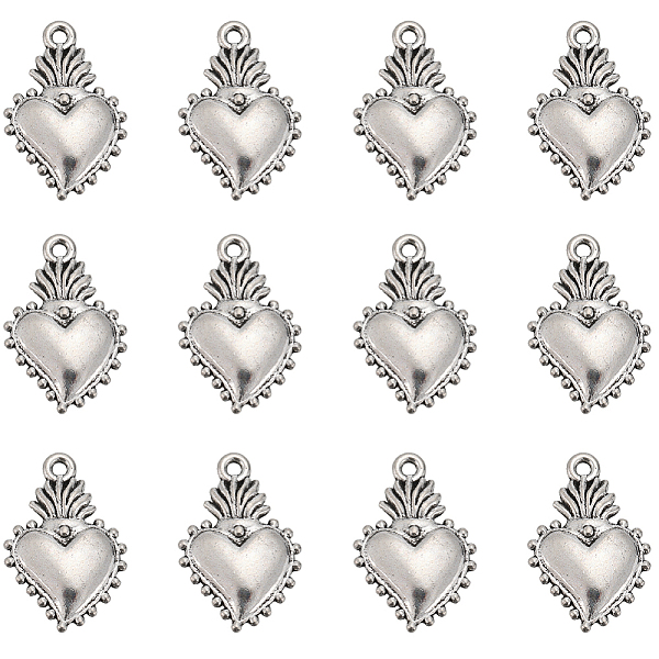 PandaHall SUNNYCLUE 80Pcs Tibetan Style Alloy Pendants, Sacred Heart, Antique Silver, 21x14x3mm, Hole: 1.4mm Alloy Heart
PandaHall SUNNYCLUE 80Pcs Tibetan Style Alloy Pendants, Sacred Heart, Antique Silver, 21x14x3mm, Hole: 1.4mm Alloy Heart