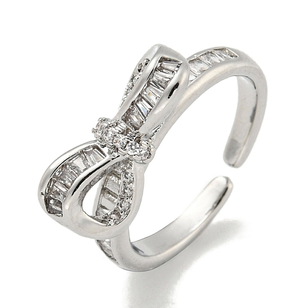 PandaHall Bowknot Brass Micro Pave Cubic Zirconia Open Cuff Ring for Women, Cadmium Free & Lead Free, Long-Lasting Plated, Platinum..., Clear
PandaHall Bowknot Brass Micro Pave Cubic Zirconia Open Cuff Ring for Women, Cadmium Free & Lead Free, Long-Lasting Plated, Platinum..., Clear