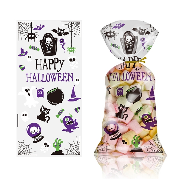 PandaHall 50Pcs Transparent Plastic Halloween Candy Bag, Halloween Treat Gift Bag Party Favors, Rectangle with Skull Pattern, Purple...
PandaHall 50Pcs Transparent Plastic Halloween Candy Bag, Halloween Treat Gift Bag Party Favors, Rectangle with Skull Pattern, Purple...