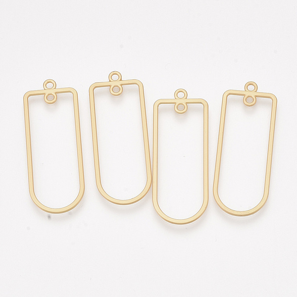 PandaHall Smooth Surface Alloy 2-Loop Link Pendants, Rectangle, Matte Gold Color, 44x17x1mm, Hole: 1.8mm Alloy Rectangle
PandaHall Smooth Surface Alloy 2-Loop Link Pendants, Rectangle, Matte Gold Color, 44x17x1mm, Hole: 1.8mm Alloy Rectangle