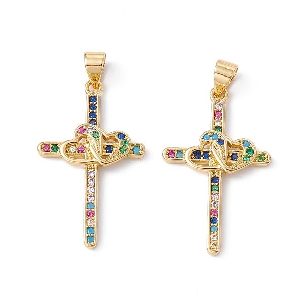 PandaHall Rack Plating Brass Micro Pave Cubic Zirconia Pendants, Cadmium Free & Nickel Free & Lead Free, Real 18K Gold Plated, Cross with...
PandaHall Rack Plating Brass Micro Pave Cubic Zirconia Pendants, Cadmium Free & Nickel Free & Lead Free, Real 18K Gold Plated, Cross with...
