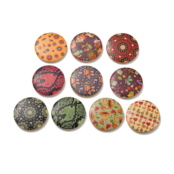 PandaHall Printed Wood Pendants, Flat Round, Mixed Pattern, Mixed Color, 30x5mm, Hole: 1~1.6mm Wood Flat Round Multicolor
PandaHall Printed Wood Pendants, Flat Round, Mixed Pattern, Mixed Color, 30x5mm, Hole: 1~1.6mm Wood Flat Round Multicolor