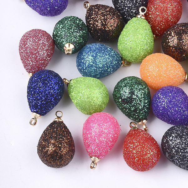 PandaHall Acrylic Pendants, with Glitter Powder and Brass Findings, teardrop, Golden, Mixed Color, 19x10mm, Hole: 1mm Acrylic Teardrop..., Multicolor
PandaHall Acrylic Pendants, with Glitter Powder and Brass Findings, teardrop, Golden, Mixed Color, 19x10mm, Hole: 1mm Acrylic Teardrop..., Multicolor