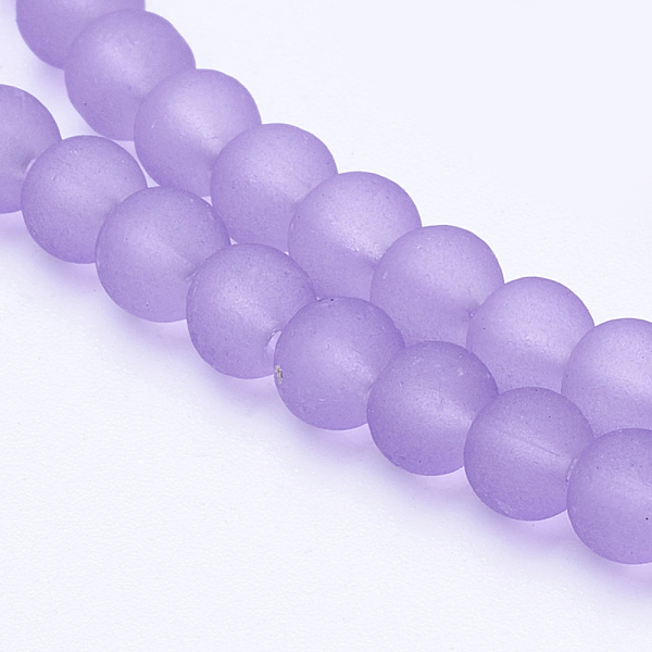PandaHall Transparent Glass Bead Strands, Frosted, Round, Medium Purple, 4mm, Hole: 1.1~1.6mm, about 200pcs/strand, 31.4 inch Glass Round...
PandaHall Transparent Glass Bead Strands, Frosted, Round, Medium Purple, 4mm, Hole: 1.1~1.6mm, about 200pcs/strand, 31.4 inch Glass Round...