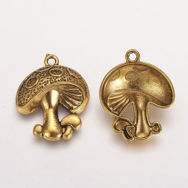 PandaHall Tibetan Style Alloy Pendants, Lead Free and Cadmium Free, Mushroom, Antique Golden, 22.5x19x5.4mm, Hole: 2mm Alloy Mushroom
PandaHall Tibetan Style Alloy Pendants, Lead Free and Cadmium Free, Mushroom, Antique Golden, 22.5x19x5.4mm, Hole: 2mm Alloy Mushroom