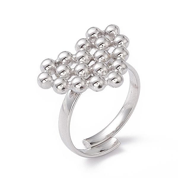 PandaHall 304 Stainless Steel Rings Heart Adjustable Ring for Women, Stainless Steel Color, Inner Diameter: 17~19mm 304 Stainless Steel
PandaHall 304 Stainless Steel Rings Heart Adjustable Ring for Women, Stainless Steel Color, Inner Diameter: 17~19mm 304 Stainless Steel