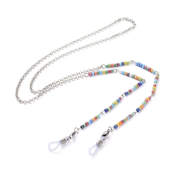 PandaHall Eyeglasses Chains, Neck Strap for Eyeglasses, with Brass Rolo Chains, Glass Seed Beads, 304 Stainless Steel Lobster Claw Clasps...
PandaHall Eyeglasses Chains, Neck Strap for Eyeglasses, with Brass Rolo Chains, Glass Seed Beads, 304 Stainless Steel Lobster Claw Clasps...