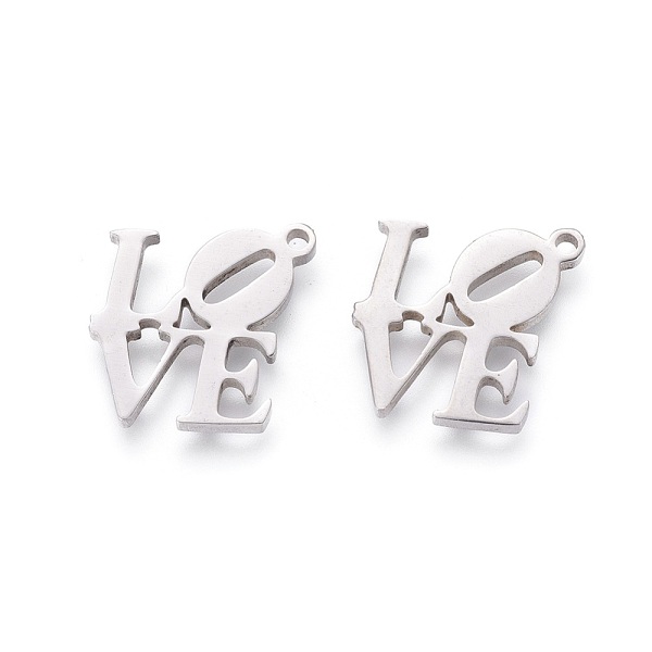 PandaHall 201 Stainless Steel Charms, Manual Polishing, Word LOVE, Stainless Steel Color, 13x13x1.5mm, Hole: 1.2mm 201 Stainless Steel...
PandaHall 201 Stainless Steel Charms, Manual Polishing, Word LOVE, Stainless Steel Color, 13x13x1.5mm, Hole: 1.2mm 201 Stainless Steel...
