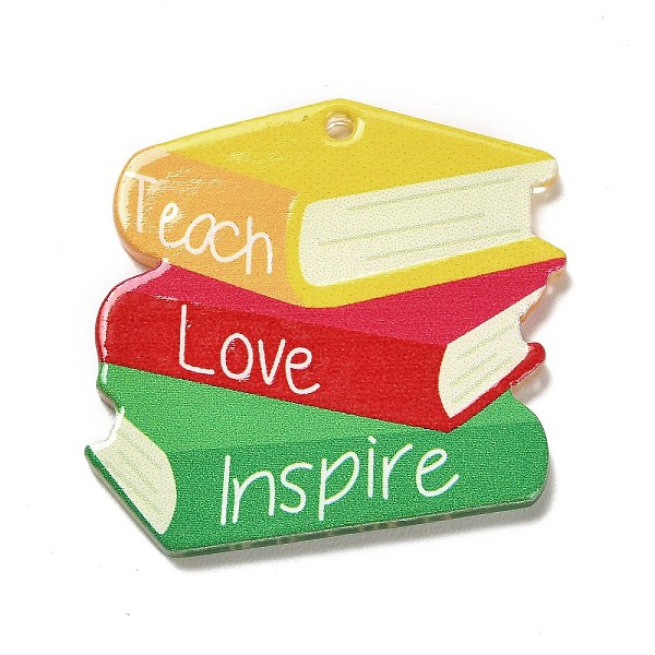 PandaHall Teachers' Day Resin Pendants, Graduation Theme Charms, Book, 32x33x2mm, Hole: 1.8mm Resin Book Gold
PandaHall Teachers' Day Resin Pendants, Graduation Theme Charms, Book, 32x33x2mm, Hole: 1.8mm Resin Book Gold