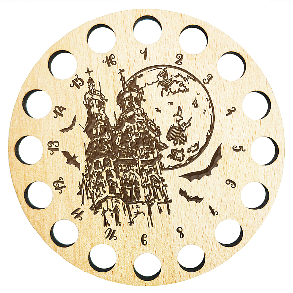 PandaHall 16-Position Wood Embroidery Thread Storage Trays, Laser Cut Thread Spool Organizer Holder, Castle, 100x3mm, Hole: 10mm Wood Castle
PandaHall 16-Position Wood Embroidery Thread Storage Trays, Laser Cut Thread Spool Organizer Holder, Castle, 100x3mm, Hole: 10mm Wood Castle