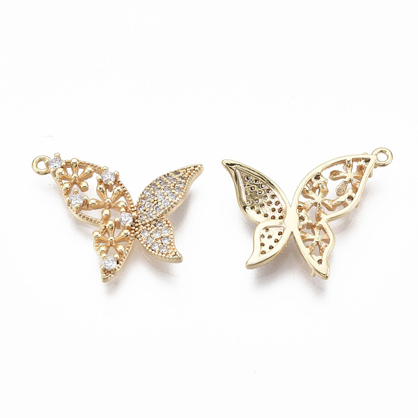 PandaHall Brass Micro Pave Clear Cubic Zirconia Pendants, Nickel Free, Butterfly with Flower, Real 18K Gold Plated, 17x18x2.5mm, Hole: 0.9mm...
PandaHall Brass Micro Pave Clear Cubic Zirconia Pendants, Nickel Free, Butterfly with Flower, Real 18K Gold Plated, 17x18x2.5mm, Hole: 0.9mm...