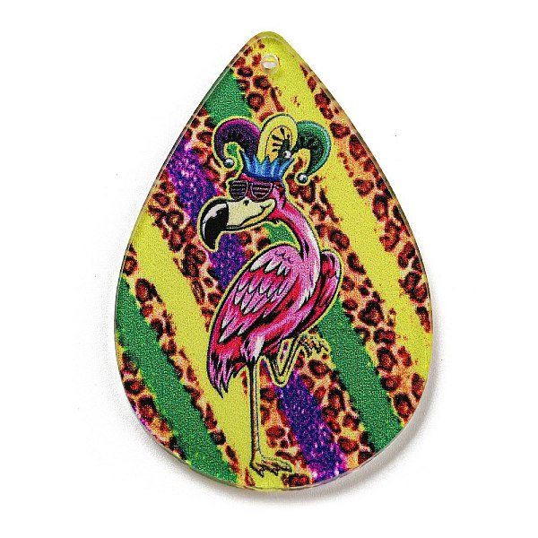 PandaHall Carnival Acrylic Pendants, Teardrop, Flamingo Shape, 49.5x32.5x2.5mm, Hole: 1.6mm Acrylic Flamingo Shape
PandaHall Carnival Acrylic Pendants, Teardrop, Flamingo Shape, 49.5x32.5x2.5mm, Hole: 1.6mm Acrylic Flamingo Shape
