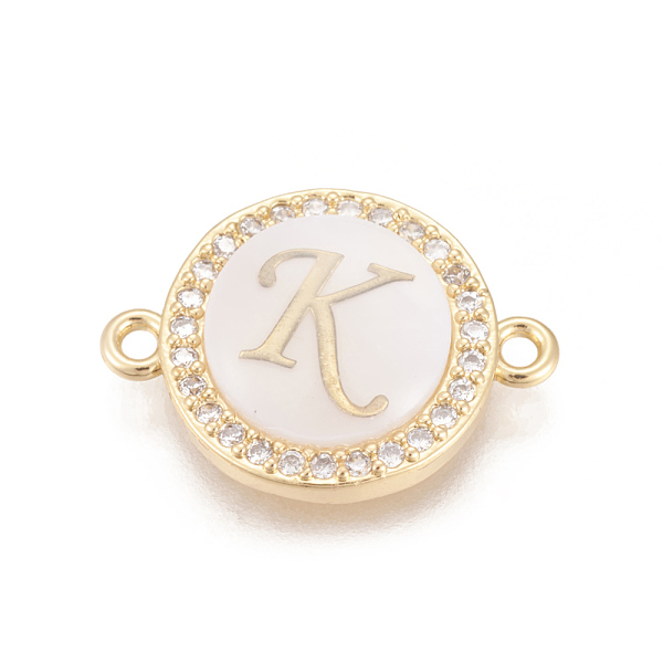 PandaHall Brass Micro Pave Cubic Zirconia Links, with Shell, Long-Lasting Plated, Lead Free & Cadmium Free & Nickel Free, Real 18K Gold..., Clear
PandaHall Brass Micro Pave Cubic Zirconia Links, with Shell, Long-Lasting Plated, Lead Free & Cadmium Free & Nickel Free, Real 18K Gold..., Clear