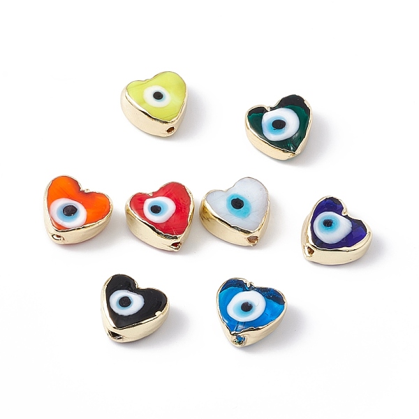 PandaHall Handmade Evil Eye Lampwork Beads, with Brass Findings, Lead Free & Cadmium Free, Long-Lasting Plated, Heart, Mixed Color..., Multicolor
PandaHall Handmade Evil Eye Lampwork Beads, with Brass Findings, Lead Free & Cadmium Free, Long-Lasting Plated, Heart, Mixed Color..., Multicolor