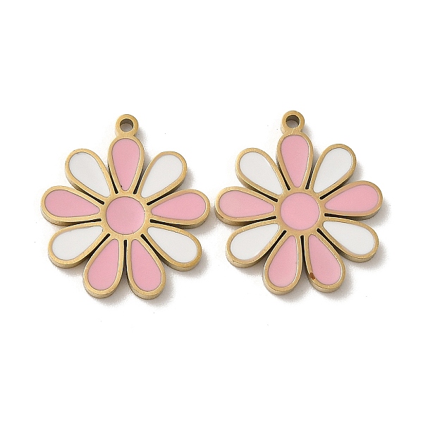 PandaHall Ion Plating(IP) 316L Surgical Stainless Steel Pendants, with Enamel, Real 18K Gold Plated, Flower Charm, Pink, 16x14.5x1.5mm, Hole...
PandaHall Ion Plating(IP) 316L Surgical Stainless Steel Pendants, with Enamel, Real 18K Gold Plated, Flower Charm, Pink, 16x14.5x1.5mm, Hole...