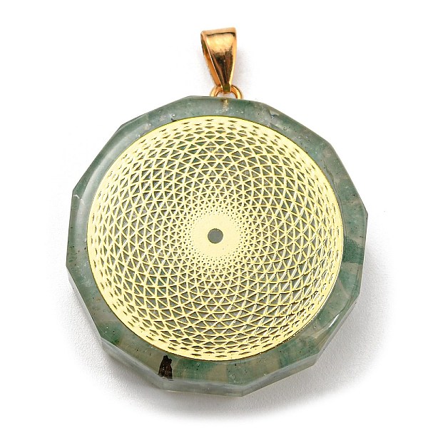 PandaHall Natural Green Aventurine Polygon Pendants, Polygon Charms with Golden Plated Alloy Round Slice, 39.5x35x10.5mm, Hole: 6.5x4mm...
PandaHall Natural Green Aventurine Polygon Pendants, Polygon Charms with Golden Plated Alloy Round Slice, 39.5x35x10.5mm, Hole: 6.5x4mm...