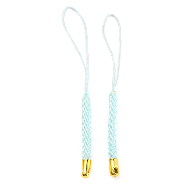 PandaHall Polyester Cord Mobile Straps, with Golden Plated Iron Findings, Light Cyan, 7.6~8.1cm Polyester
PandaHall Polyester Cord Mobile Straps, with Golden Plated Iron Findings, Light Cyan, 7.6~8.1cm Polyester