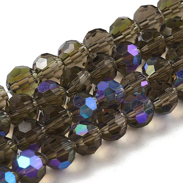 PandaHall Electroplate Transparent Glass Beads Strands, Faceted, Round, Rainbow Plated, Dark Khaki, 8mm, Hole: 1mm, about 66~69pcs/strand...
PandaHall Electroplate Transparent Glass Beads Strands, Faceted, Round, Rainbow Plated, Dark Khaki, 8mm, Hole: 1mm, about 66~69pcs/strand...