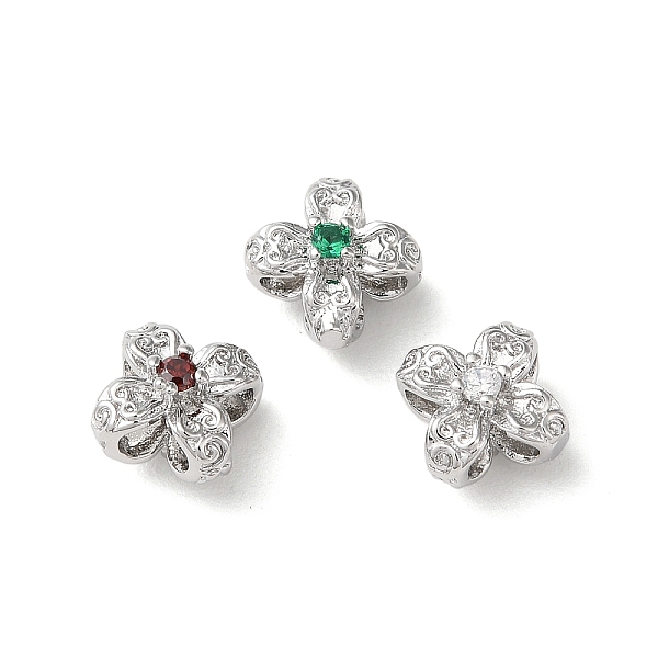 PandaHall Brass Beads, with Glass Rhinestone, Flower, Real Platinum Plated, 8x8x5.5mm, Hole: 1mm Brass Flower Multicolor
PandaHall Brass Beads, with Glass Rhinestone, Flower, Real Platinum Plated, 8x8x5.5mm, Hole: 1mm Brass Flower Multicolor