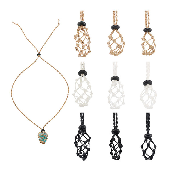PandaHall Fashewelry 9Pcs 9 Style Adjustable Braided Waxed Polyester Cord Macrame Pouch Necklace Making, Interchangeable Stone, with Black..., Multicolor
PandaHall Fashewelry 9Pcs 9 Style Adjustable Braided Waxed Polyester Cord Macrame Pouch Necklace Making, Interchangeable Stone, with Black..., Multicolor