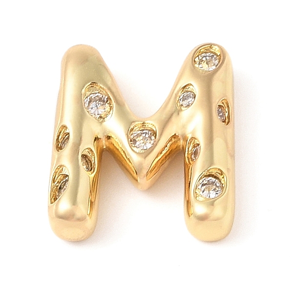 PandaHall Brass Micro Pave Clear Cubic Zirconia Pendant, Letter A~Z, Letter M, 20.5x18x6mm, Hole: 4mm Brass+Cubic Zirconia Letter M Clear
PandaHall Brass Micro Pave Clear Cubic Zirconia Pendant, Letter A~Z, Letter M, 20.5x18x6mm, Hole: 4mm Brass+Cubic Zirconia Letter M Clear