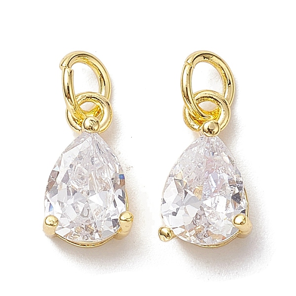 PandaHall Brass Micro Pave Clear Cubic Zirconia Pendants, with Jump Ring, Teardrop Charms, Real 18K Gold Plated, 11x6x5mm, Hole: 3.4mm...
PandaHall Brass Micro Pave Clear Cubic Zirconia Pendants, with Jump Ring, Teardrop Charms, Real 18K Gold Plated, 11x6x5mm, Hole: 3.4mm...