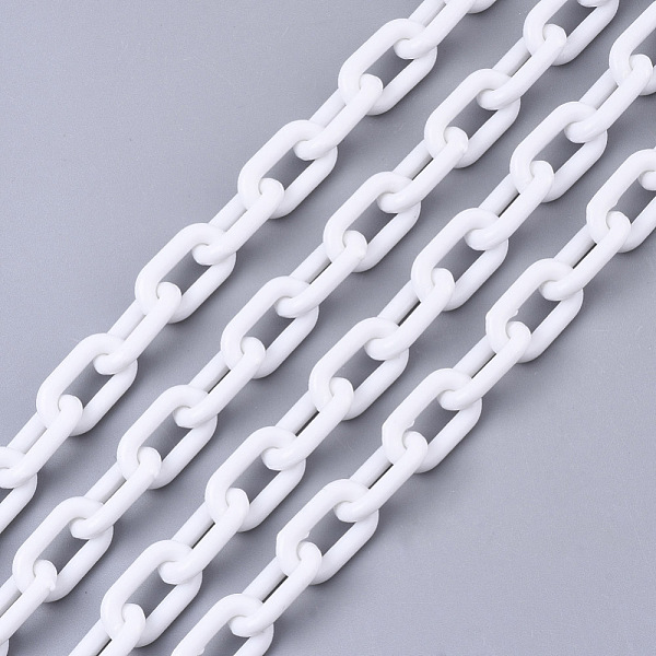 PandaHall Opaque Acrylic Cable Chains, Oval, White, 13x8x2mm, 19.68 inch(50cm)/strand Acrylic White
PandaHall Opaque Acrylic Cable Chains, Oval, White, 13x8x2mm, 19.68 inch(50cm)/strand Acrylic White