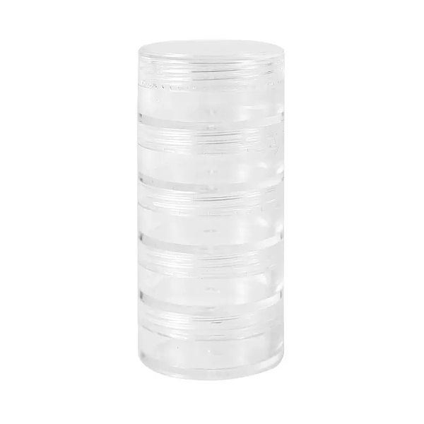 PandaHall 5-Tier Plastic Screw Together Stacking Jars, with 5 Compartments Organizer Boxes, for Jewelry Beads Small Accessories, Column..., Clear
PandaHall 5-Tier Plastic Screw Together Stacking Jars, with 5 Compartments Organizer Boxes, for Jewelry Beads Small Accessories, Column..., Clear