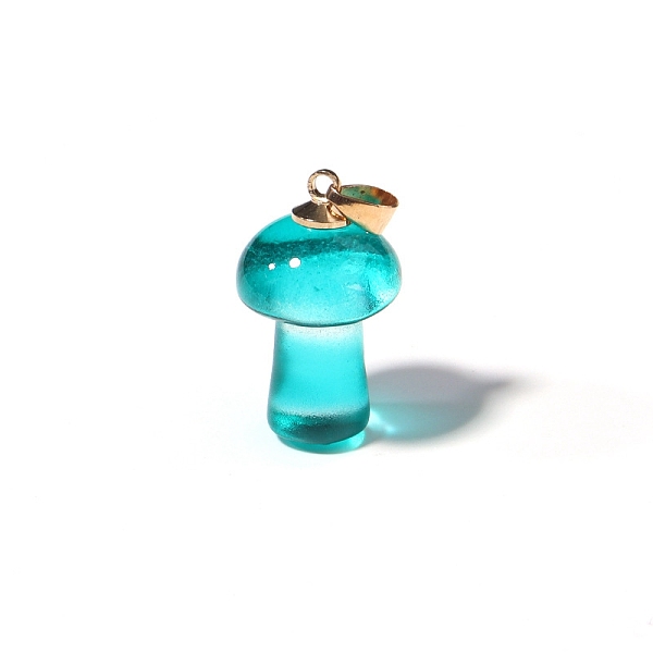 PandaHall Lampwork Pendants, Mushroom Charms, Golden, Dark Turquoise, 25x15mm Lampwork Mushroom
PandaHall Lampwork Pendants, Mushroom Charms, Golden, Dark Turquoise, 25x15mm Lampwork Mushroom