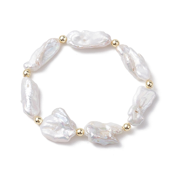 PandaHall Natural Keshi Pearl Stretch Bracelets for Women, Seashell Color, Inner Diameter: 2 inch(5cm) Pearl
PandaHall Natural Keshi Pearl Stretch Bracelets for Women, Seashell Color, Inner Diameter: 2 inch(5cm) Pearl