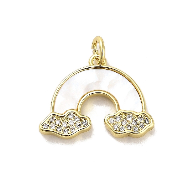 PandaHall Brass Micro Pave Clear Cubic Zirconia Pendants, with Shell, Jump Ring, Rainbow, Real 18K Gold Plated, 15.5x20.5x3mm, Hole: 3.5mm...
PandaHall Brass Micro Pave Clear Cubic Zirconia Pendants, with Shell, Jump Ring, Rainbow, Real 18K Gold Plated, 15.5x20.5x3mm, Hole: 3.5mm...