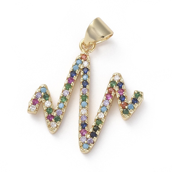 PandaHall Brass Micro Pave Cubic Zirconia Pendants, Heartbeat, Colorful, Golden, 22x20x2mm, Hole: 3x4mm Brass+Cubic Zirconia Others
PandaHall Brass Micro Pave Cubic Zirconia Pendants, Heartbeat, Colorful, Golden, 22x20x2mm, Hole: 3x4mm Brass+Cubic Zirconia Others