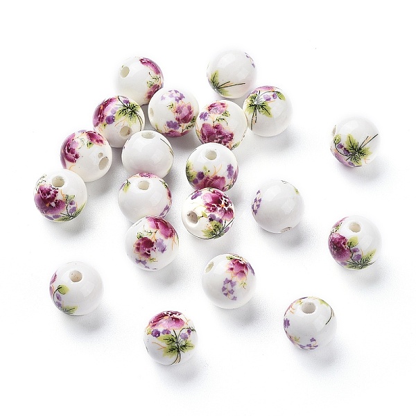 PandaHall Handmade Porcelain Beads, Round, Purple, about 12mm in diameter, hole: 2.5mm Porcelain Round Purple
PandaHall Handmade Porcelain Beads, Round, Purple, about 12mm in diameter, hole: 2.5mm Porcelain Round Purple