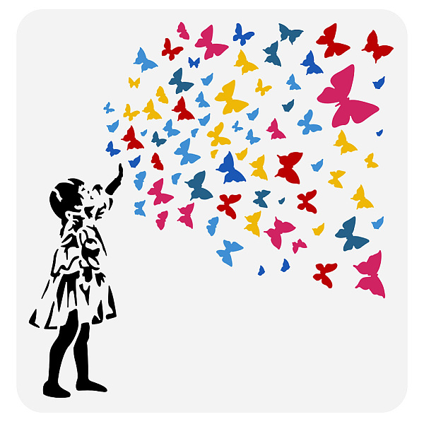 PandaHall PET Hollow Out Drawing Painting Stencils, for DIY Scrapbook, Photo Album, Butterfly, 30x30cm Plastic Butterfly
PandaHall PET Hollow Out Drawing Painting Stencils, for DIY Scrapbook, Photo Album, Butterfly, 30x30cm Plastic Butterfly