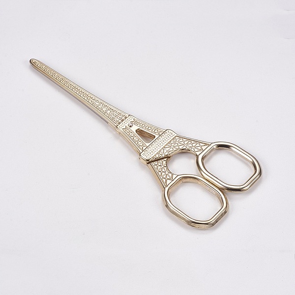 PandaHall Stainless Steel Scissors, Embroidery Scissors, Sewing scissors, Tower, Light Gold, 13.9x5.3x0.5cm Stainless Steel
PandaHall Stainless Steel Scissors, Embroidery Scissors, Sewing scissors, Tower, Light Gold, 13.9x5.3x0.5cm Stainless Steel