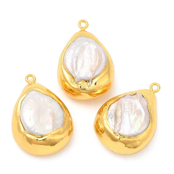 PandaHall Golden Plated Brass Pendants, Baroque Style Natural Keshi Pearl Teardrop Charms, Long-Lasting Plated, Seashell Color...
PandaHall Golden Plated Brass Pendants, Baroque Style Natural Keshi Pearl Teardrop Charms, Long-Lasting Plated, Seashell Color...