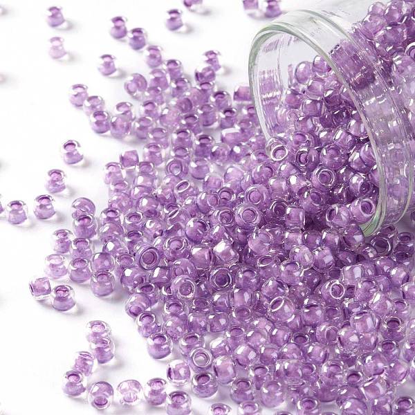 PandaHall TOHO Round Seed Beads, Japanese Seed Beads, (936) Inside Color Dark Lilac Lined, 8/0, 3mm, Hole: 1mm, about 10000pcs/pound Glass..., Purple
PandaHall TOHO Round Seed Beads, Japanese Seed Beads, (936) Inside Color Dark Lilac Lined, 8/0, 3mm, Hole: 1mm, about 10000pcs/pound Glass..., Purple