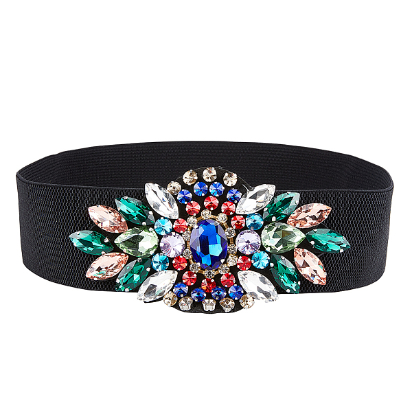 PandaHall Polyester Elastic Chain Belt, Rhinestone Flower Waist Belt for Shirt Dress Overcoat, Colorful, 28 inch(71cm) Polyester Multicolor
PandaHall Polyester Elastic Chain Belt, Rhinestone Flower Waist Belt for Shirt Dress Overcoat, Colorful, 28 inch(71cm) Polyester Multicolor