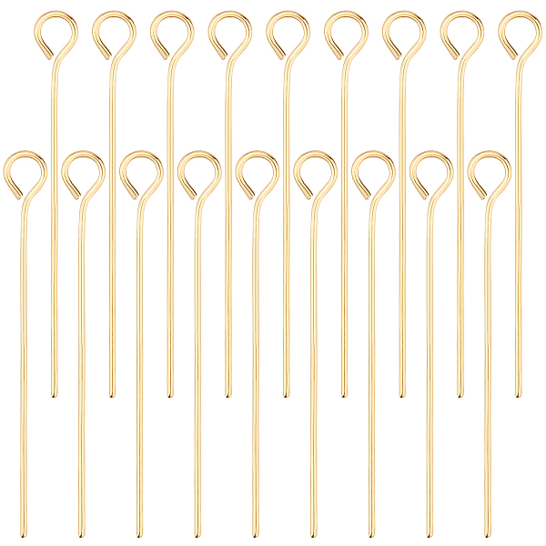 PandaHall Beebeecraft 300Pcs/Box Open Eye Pins 18K Gold Plated Head Pins 25mm Jewelry Making Findings for Charm Beads DIY Making, Hole: 2mm...
PandaHall Beebeecraft 300Pcs/Box Open Eye Pins 18K Gold Plated Head Pins 25mm Jewelry Making Findings for Charm Beads DIY Making, Hole: 2mm...