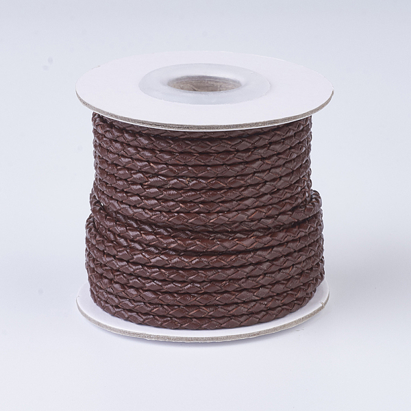 PandaHall Braided Leather Cords, Round, Coconut Brown, 3mm, about 10yards/roll Leather Round Brown
PandaHall Braided Leather Cords, Round, Coconut Brown, 3mm, about 10yards/roll Leather Round Brown
