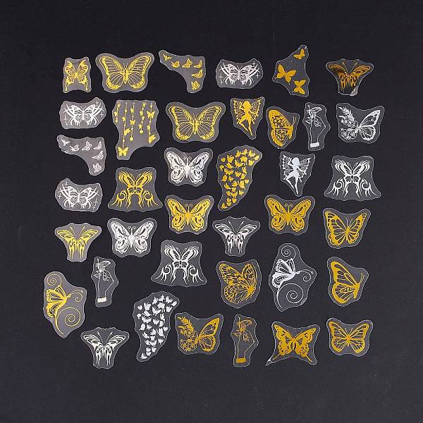 PandaHall Waterproof Plastic Laser Adhesive Stickers, DIY Scrapbook Decorative Material Stickers, Mixed Color, Butterfly Pattern...
PandaHall Waterproof Plastic Laser Adhesive Stickers, DIY Scrapbook Decorative Material Stickers, Mixed Color, Butterfly Pattern...