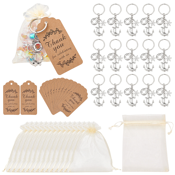 PandaHall BENECREAT 16Pcs Anchor & Helm & Life Buoy Nautical Theme Tibetan Style Alloy Pendant Keychain, with 16Pcs Kraft Paper Price Tags..., Multicolor
PandaHall BENECREAT 16Pcs Anchor & Helm & Life Buoy Nautical Theme Tibetan Style Alloy Pendant Keychain, with 16Pcs Kraft Paper Price Tags..., Multicolor