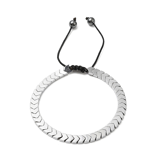 PandaHall Synthetic Non-magnetic Hematite Arrow Braided Bead Bracelets, Platinum, Inner Diameter: 2-1/2~3-7/8 inch(6.4~9.8cm) Hematite..., Silver
PandaHall Synthetic Non-magnetic Hematite Arrow Braided Bead Bracelets, Platinum, Inner Diameter: 2-1/2~3-7/8 inch(6.4~9.8cm) Hematite..., Silver