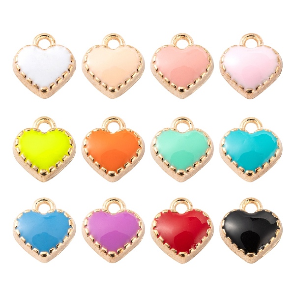 PandaHall 120Pcs 12 Colors Alloy Enamel Charms, Heart, Light Gold, Mixed Color, 8x7.5x2.5mm, Hole: 1.5mm, 10pcs/color Alloy+Enamel Heart..., Multicolor
PandaHall 120Pcs 12 Colors Alloy Enamel Charms, Heart, Light Gold, Mixed Color, 8x7.5x2.5mm, Hole: 1.5mm, 10pcs/color Alloy+Enamel Heart..., Multicolor