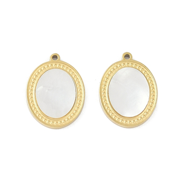 PandaHall Ion Plating(IP) 304 Stainless Steel Pendants, with Pave Shell, Oval Charm, Real 18K Gold Plated, 16x11.5x1.5mm, Hole: 1mm Shell...
PandaHall Ion Plating(IP) 304 Stainless Steel Pendants, with Pave Shell, Oval Charm, Real 18K Gold Plated, 16x11.5x1.5mm, Hole: 1mm Shell...