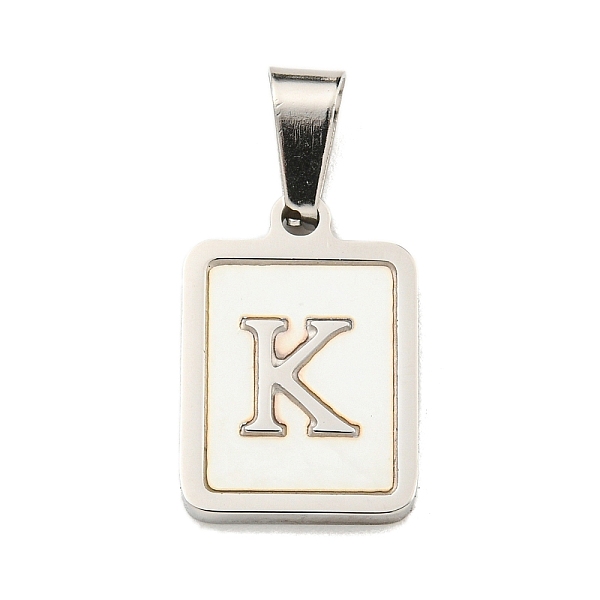 PandaHall Vacuum Plating 304 Stainless Steel Pave Natural White Shell Pendants, Rectangle with Letter Charms, Stainless Steel Color, Letter...
PandaHall Vacuum Plating 304 Stainless Steel Pave Natural White Shell Pendants, Rectangle with Letter Charms, Stainless Steel Color, Letter...