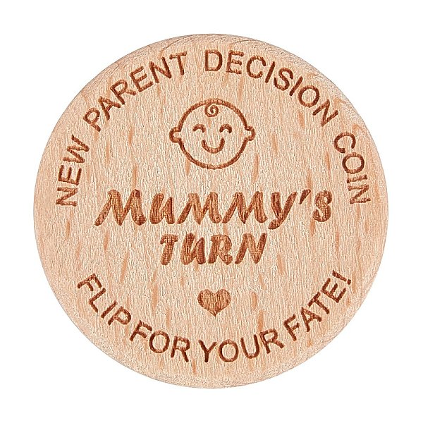 PandaHall CREATCABIN 1Pc Wooden New Parents Decision Coin, Double Sided for Engraved Baby Shower Gifts, BurlyWood, 38x3mm Wood Word Orange
PandaHall CREATCABIN 1Pc Wooden New Parents Decision Coin, Double Sided for Engraved Baby Shower Gifts, BurlyWood, 38x3mm Wood Word Orange