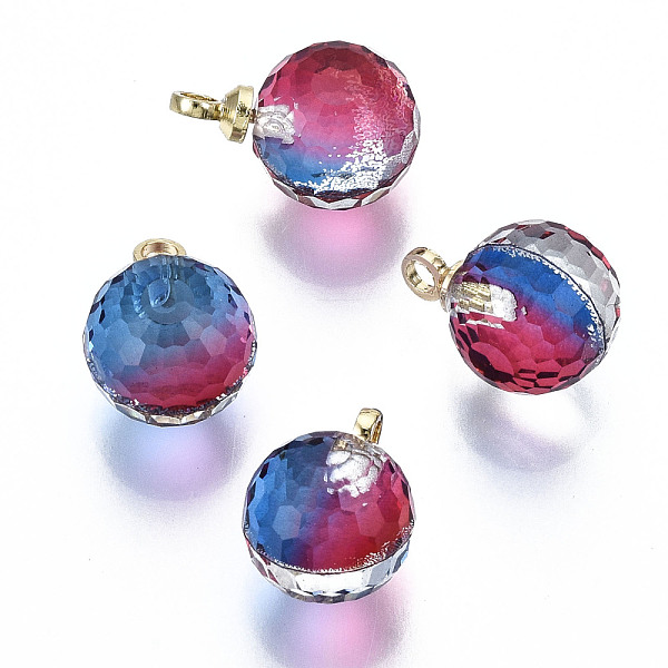 PandaHall K9 Glass Pendants, Golf Ball Beads, with Golden Tone Brass Peg Bail, Faceted, Round, Cerise, 14x10mm, Hole: 1.6mm K9 Glass Round..., Red
PandaHall K9 Glass Pendants, Golf Ball Beads, with Golden Tone Brass Peg Bail, Faceted, Round, Cerise, 14x10mm, Hole: 1.6mm K9 Glass Round..., Red