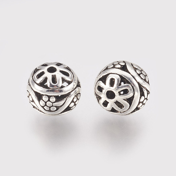 PandaHall Tibetan Style Alloy Beads, Hollow Round, Antique Silver, 11x10mm, Hole: 1.5mm Alloy Round
PandaHall Tibetan Style Alloy Beads, Hollow Round, Antique Silver, 11x10mm, Hole: 1.5mm Alloy Round