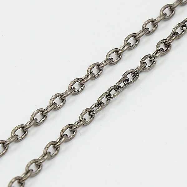 PandaHall Iron Textured Cable Chains, Unwelded, with Spool, Gunmetal, 4x3x0.7mm, about 328.08 Feet(100m)/roll Iron
PandaHall Iron Textured Cable Chains, Unwelded, with Spool, Gunmetal, 4x3x0.7mm, about 328.08 Feet(100m)/roll Iron